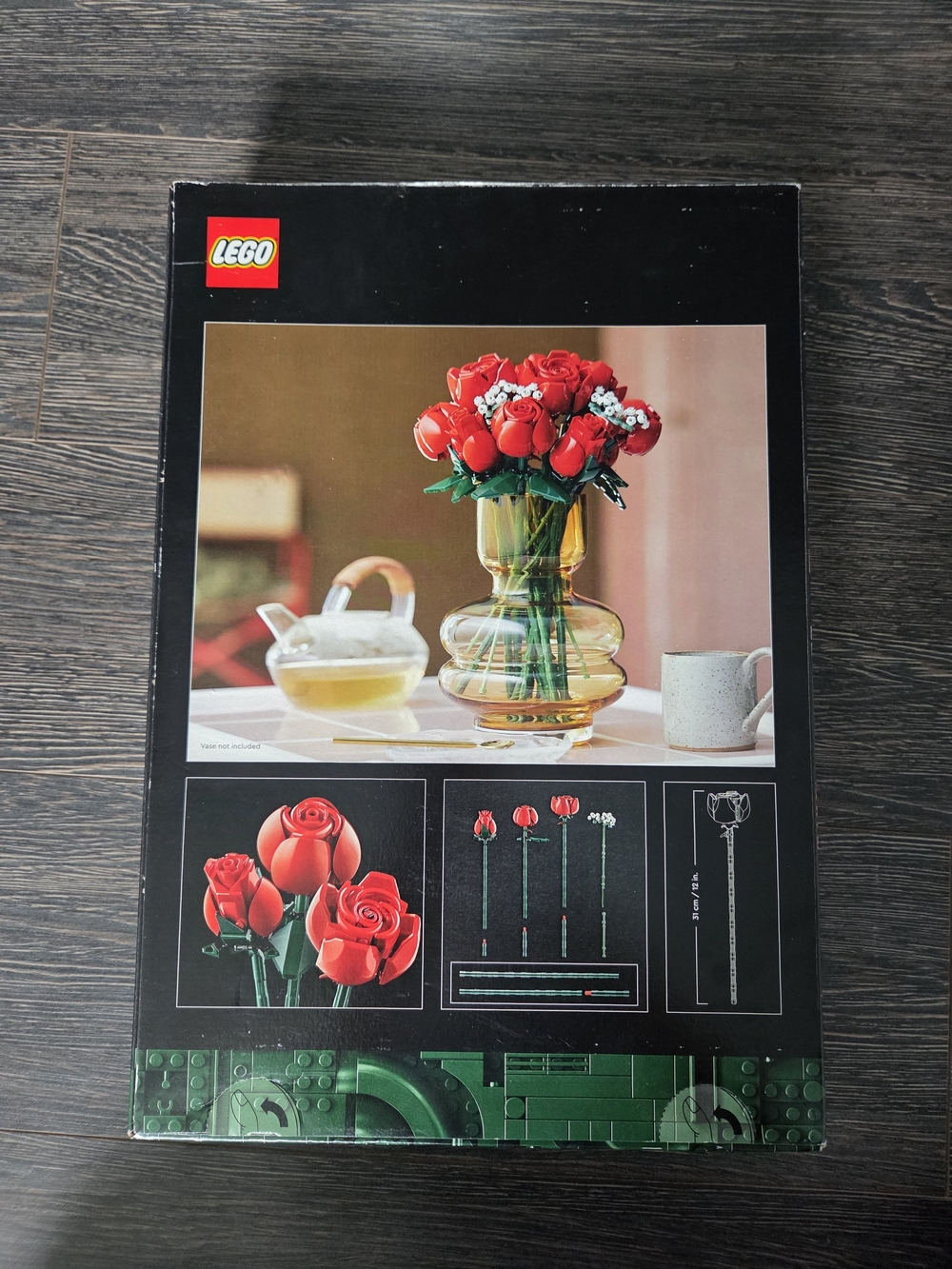Lego red Bouquet of Roses Icons set - Picture 2 of 2